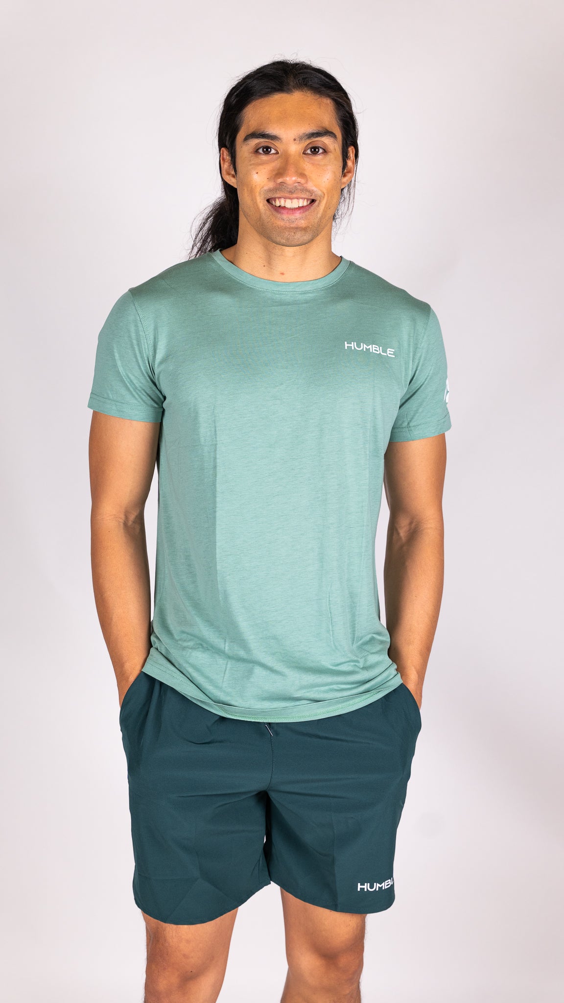 Grön herr t-shirt för högintensiv träning